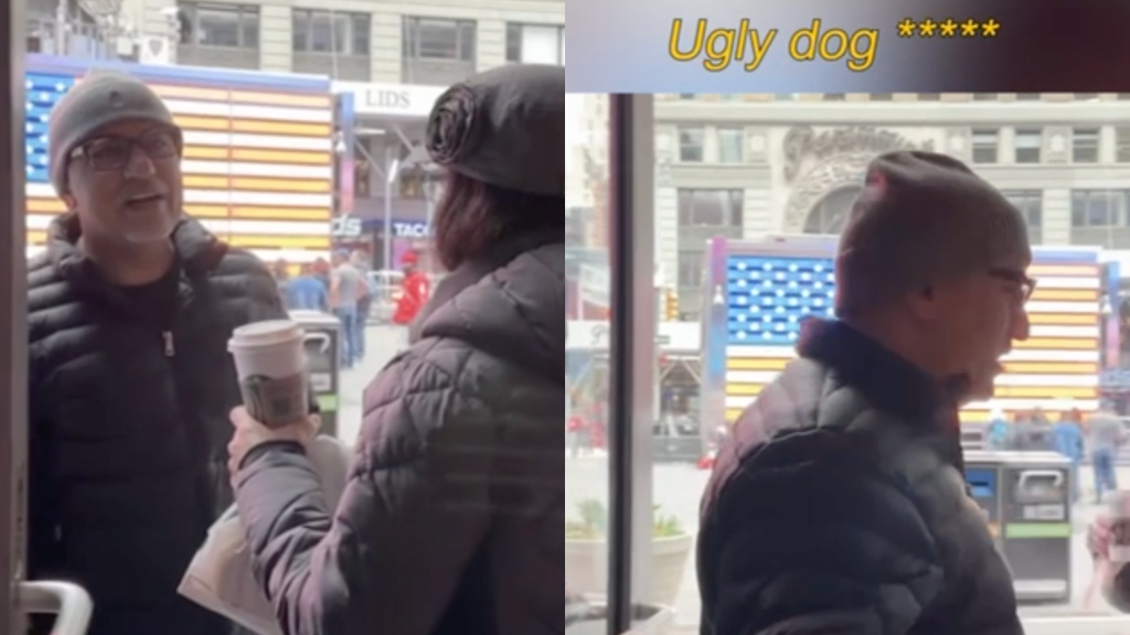 Unidentified man in racist incident