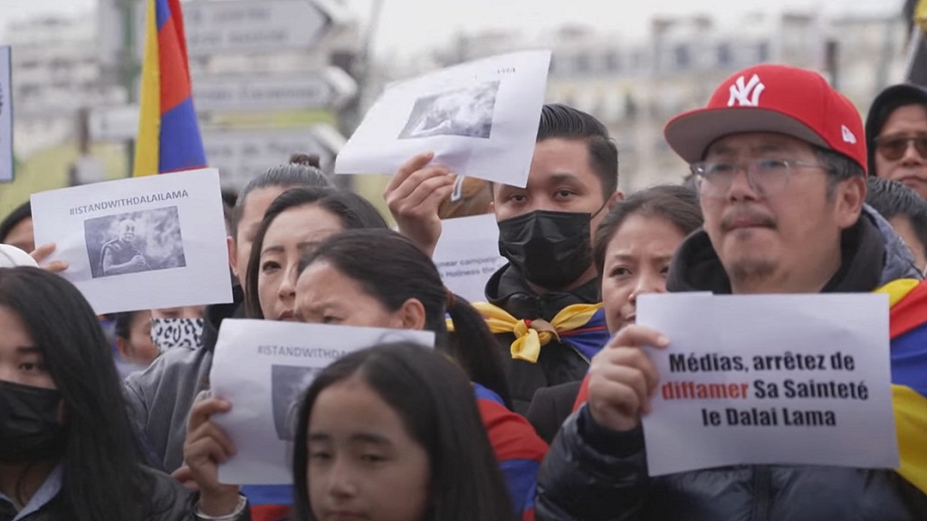 Tibetan protestors