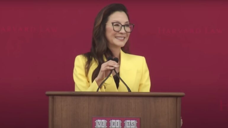 ‘How to survive the fall in 3 easy steps’: Michelle Yeoh delivers speech at Harvard Law School