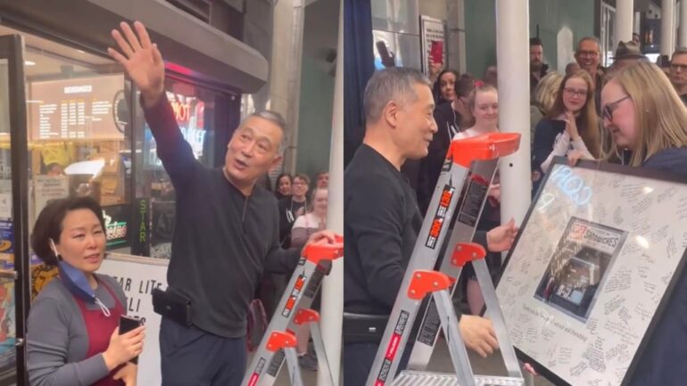 Broadway community sings farewell to beloved Korean owners of a NYC deli