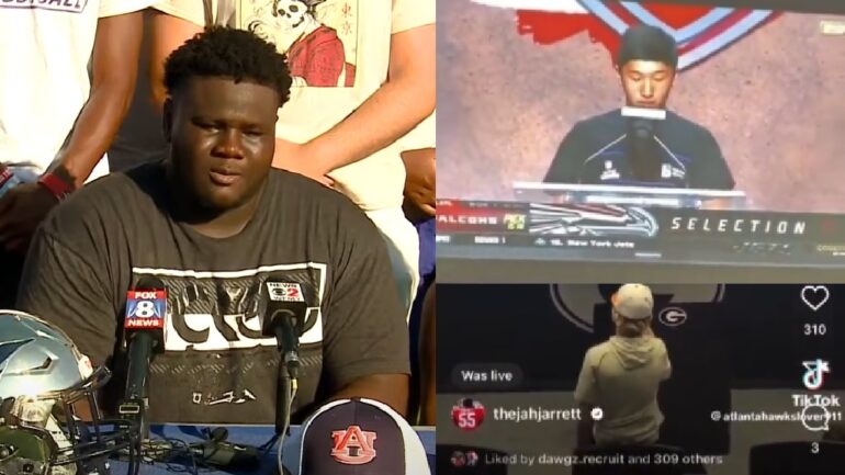 Georgia football player apologizes for racial slur during NFL Draft