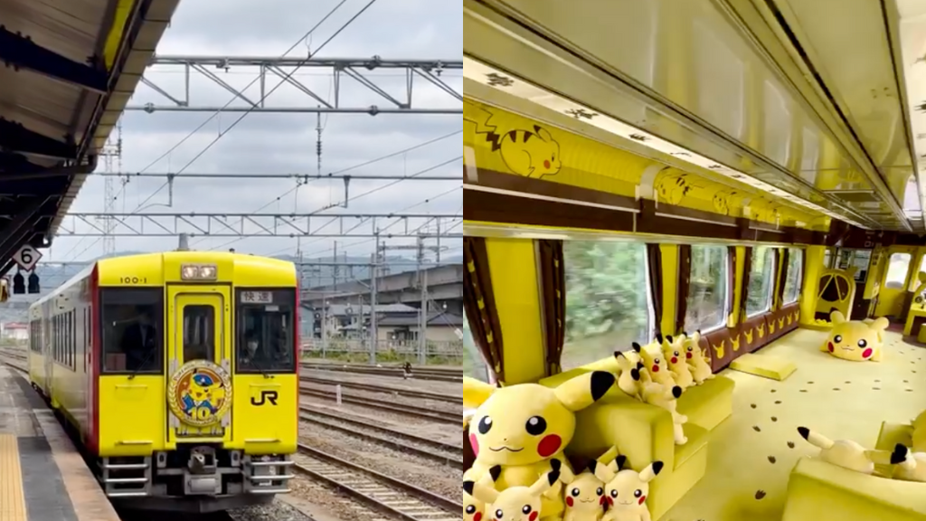 ‘Pikachuchu’ Pikachuthemed train in Japan goes viral