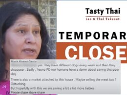 Maria Alvarez Garcia, Tasty Thai's closure notice