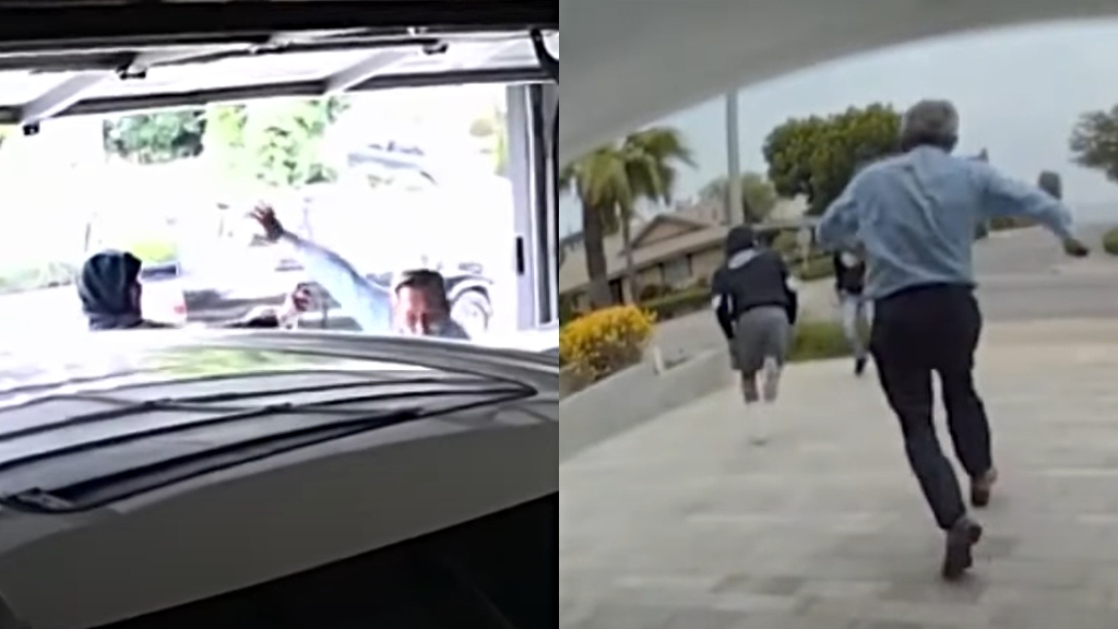 Security footage of California attempted robbery
