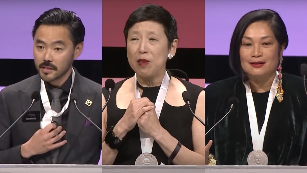 (Left to Right) Kris Komori, Ellen Yin, Chutatip “Nok” Suntaranon