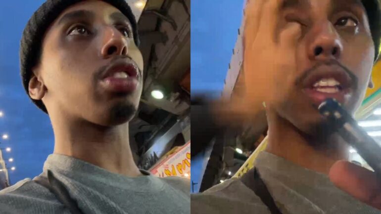 Controversial livestreamer slapped in the face while walking busy Japanese street