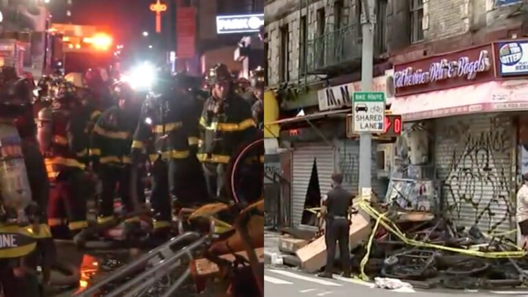 4 dead, 2 critically injured in NYC Chinatown e-bike shop fire