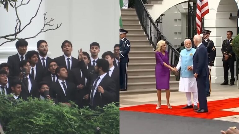 Watch: UPenn a cappella group sings Bollywood songs at White House to welcome PM Modi