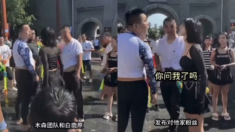 Chinese influencer apologizes after being filmed attacking man during water festival