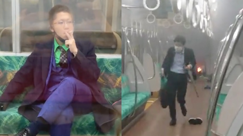 Kyota Hattori, a Japanese train passenger escaping the fire