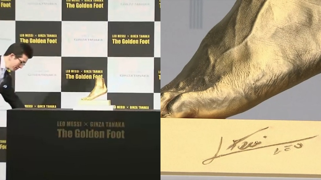 Lionel Messi Golden Foot nextshark