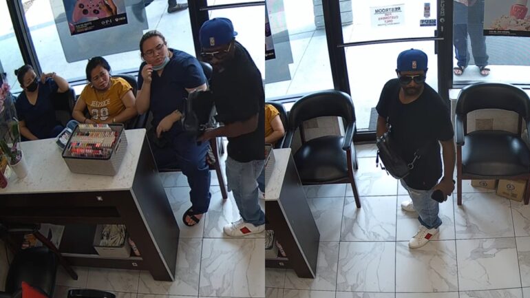 Watch: Man gets ignored by customers while trying to rob Atlanta nail salon
