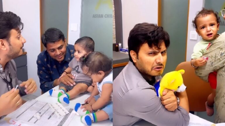 Indian doctor’s adorable approach to giving baby injections goes viral