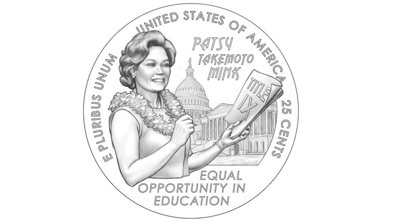 New quarter design honors former US representative Patsy Mink