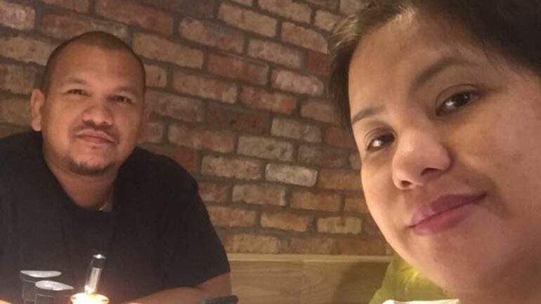 Husband of Filipino nurse who died after being coughed on pays tribute to her at inquest