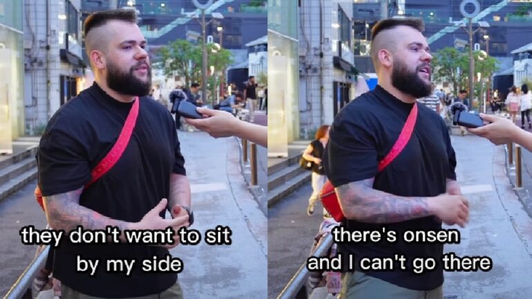 Video: Foreigner in Japan claims he has to lie to get into local gyms