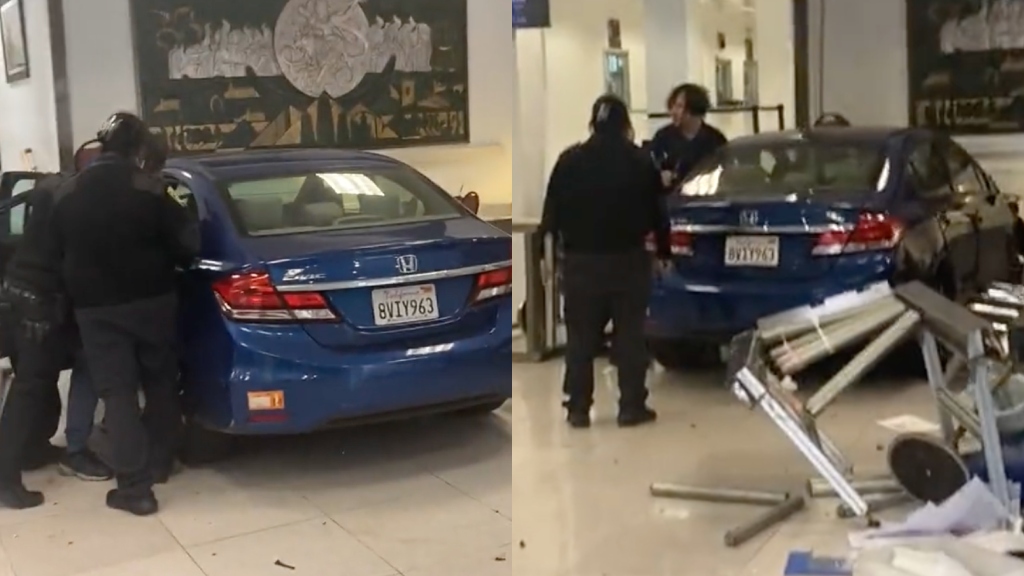 Man shot dead by police after crashing car into Chinese consulate in San Francisco