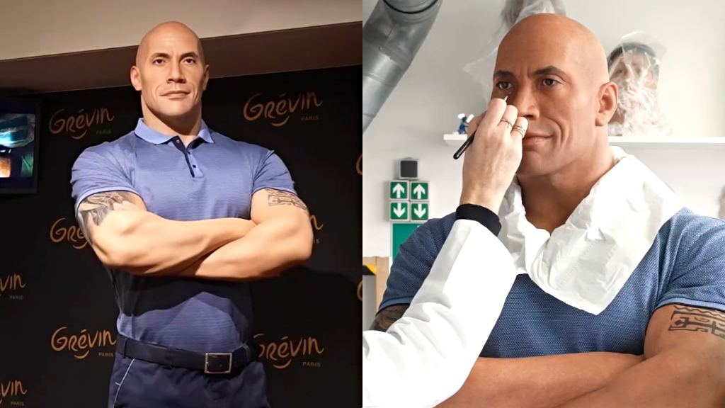 Paris museum starts skin tone fix on Dwayne Johnson’s wax figure