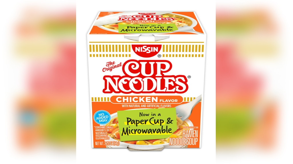 Cup Noodles to be microwaveable after 'historic' switch to paper cups