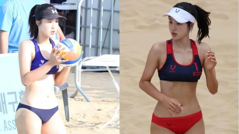 S. Korean volleyball player at Asian Games gains attention with her stunning beauty