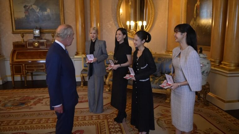 Watch: BLACKPINK awarded honorary MBES by King Charles