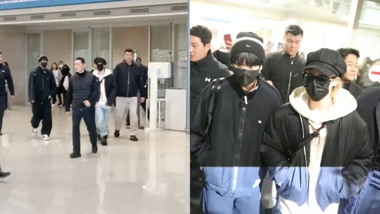 Watch: BTS’ Jimin, Jungkook mobbed by fans at Incheon airport upon return from Japan