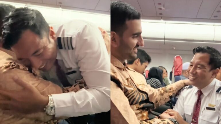 Watch: Indonesian pilot comforts Palestinian passenger in viral video
