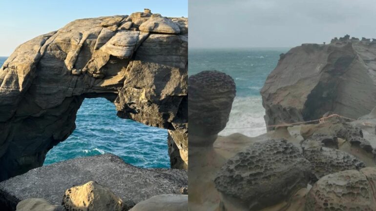Taiwan’s iconic Elephant Trunk Rock collapses
