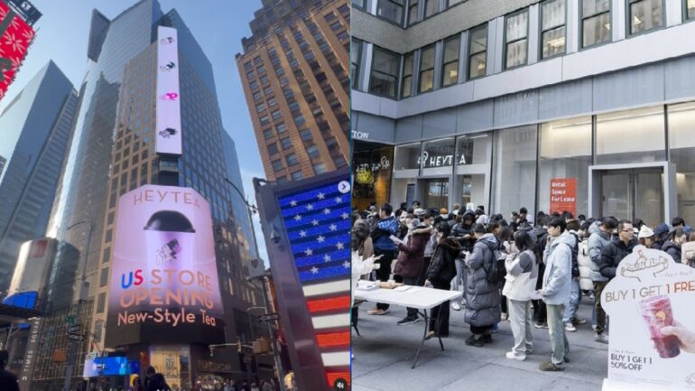 Chinese tea brand Hey Tea sells 2,500 cups on day of NYC debut