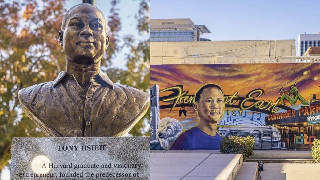 ❣️Macgregor Tony Hsieh MEMORIAL 312 ❣️ Tony Hsieh immortalized in Las Vegas mural, bust for his 50th