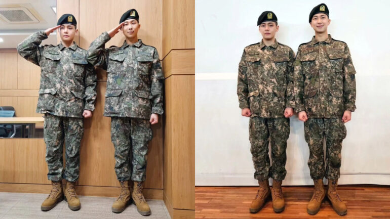 BTS’ RM, V complete basic military training