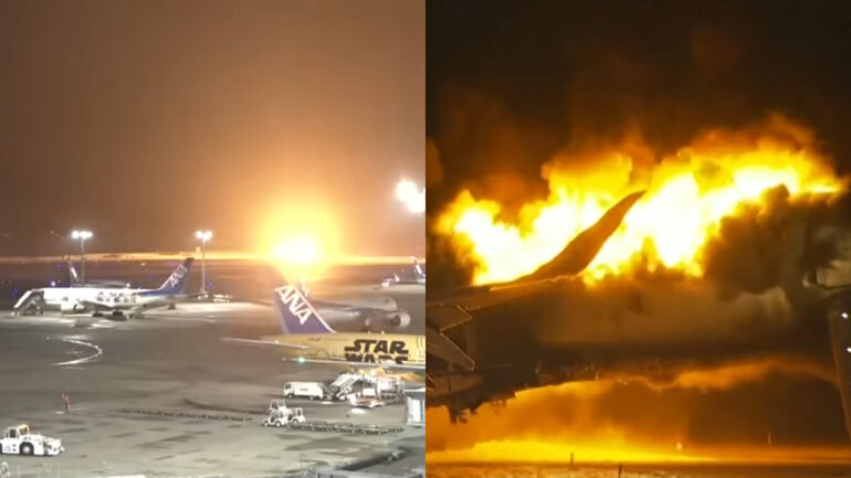 5 dead, 1 critical after Japan Airlines plane collides with coast guard aircraft
