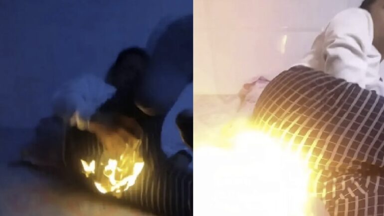 Chinese man sets his pants on fire after botched ‘fart lighting’ stunt