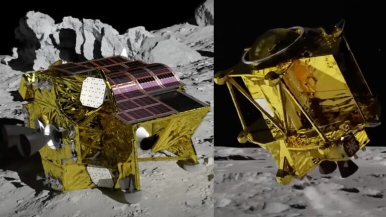 Image reveals Japan’s historic SLIM spacecraft landed upside down on the moon