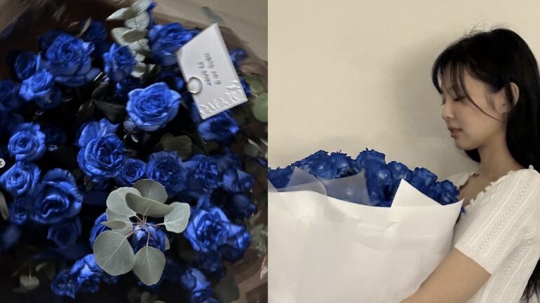 Blackpink’s Jennie receives annual bouquet of blue roses from her mom