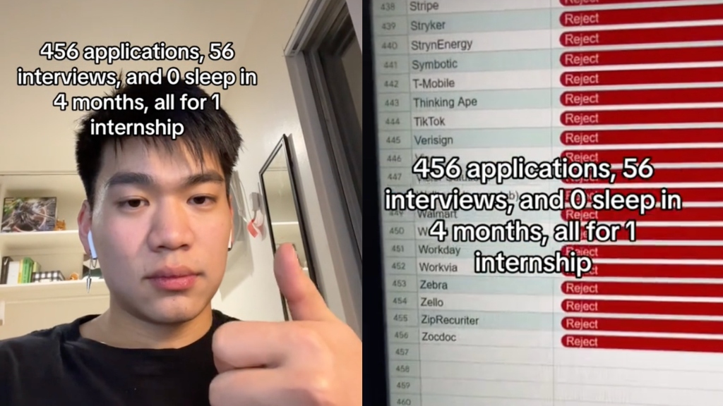 College Student Submits Nearly 500 Job Applications Receives Only 1 Offer