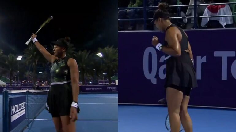 Naomi Osaka advances at Qatar Open after 1st back-to-back victories in 23 months