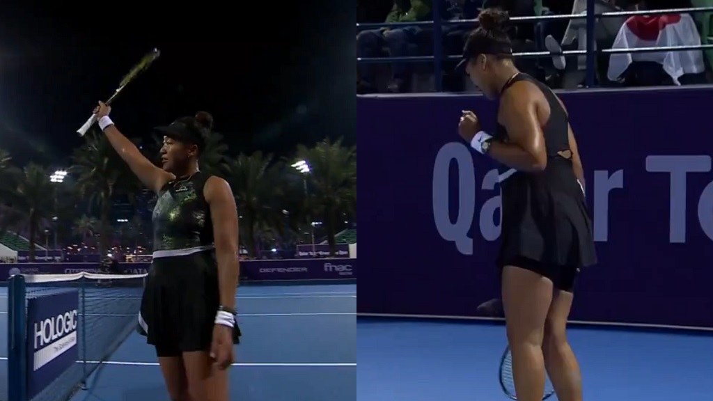 Naomi Osaka advances at Qatar Open after 1st back-to-back victories in 23 months
