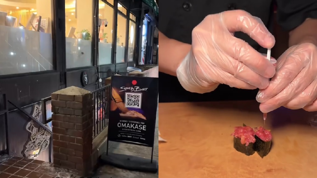 Watch: NYC restaurant serves sushi injected with cannabis oil
