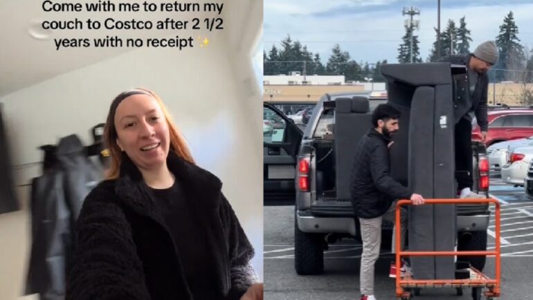 Video: Woman returns Costco couch after 2.5 years