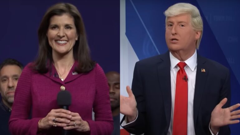 Nikki Haley mocks Donald Trump in surprise ‘SNL’ appearance