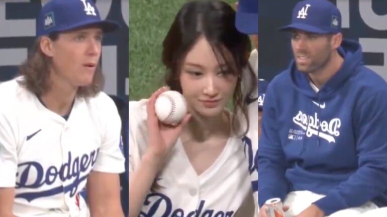 Watch: South Korean actor Jeon Jong-seo captivates Dodgers players