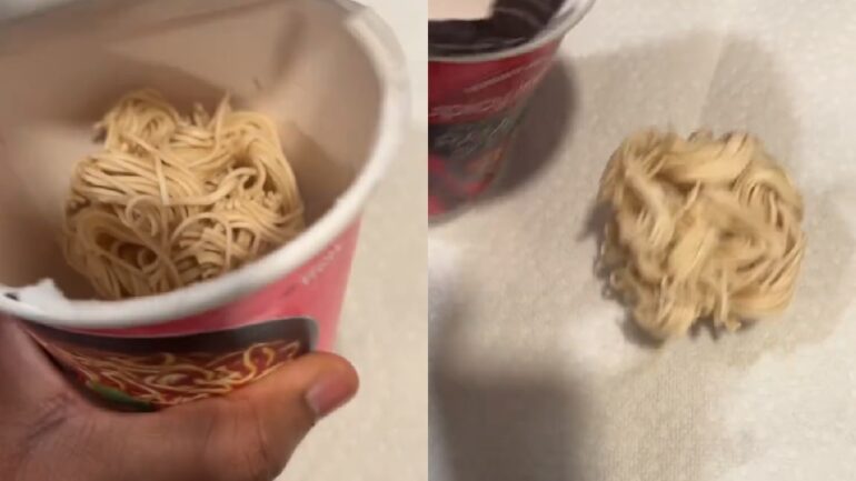 Watch: TikToker fumes over tiny serving of Trader Joe’s instant ramen