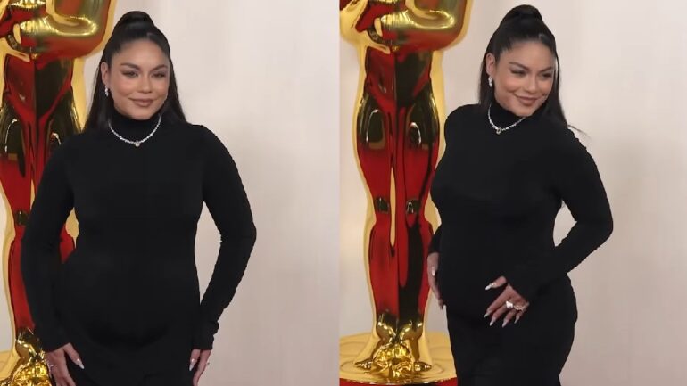 Vanessa Hudgens reveals pregnancy at 2024 Oscars