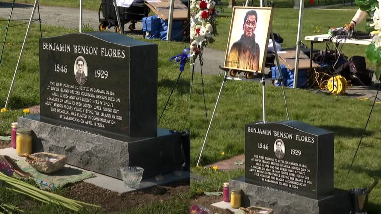 Benson Flores, Canada’s first Filipino immigrant, finally receives gravestone