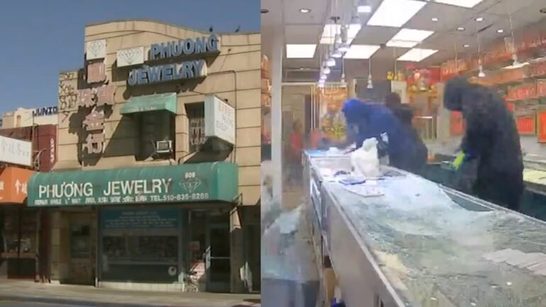 Watch: Daytime armed robbery strikes 40-year-old Oakland Chinatown jewelry store