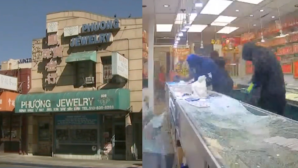 Watch: Daytime armed robbery strikes 40-year-old Oakland Chinatown jewelry store