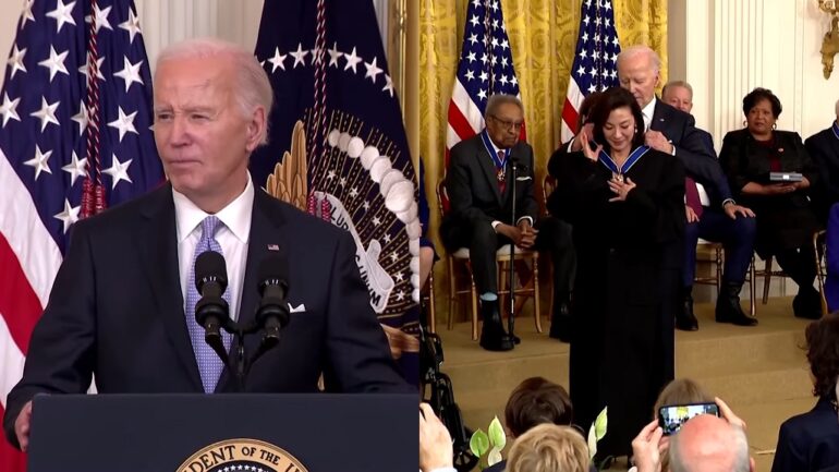 Biden awards Presidential Medal of Freedom to Michelle Yeoh