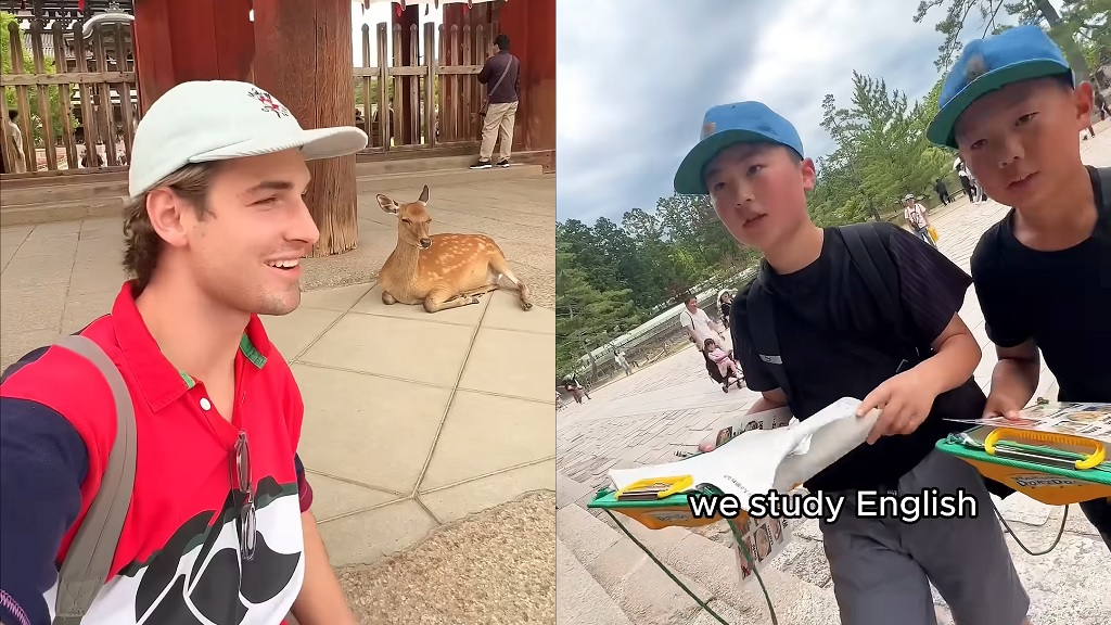 American interviewed by Japanese kids in viral vid wants to 'give