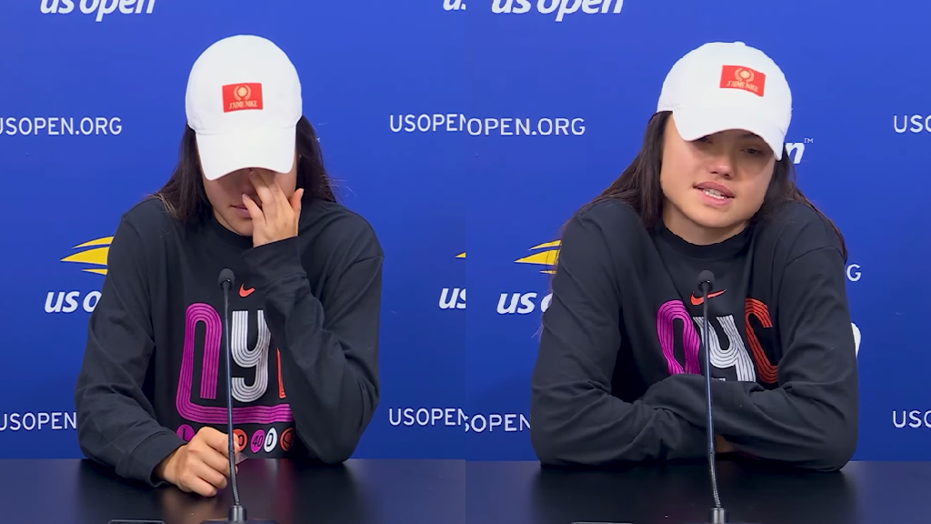Emma Raducanu in tears after US Open first-round exit